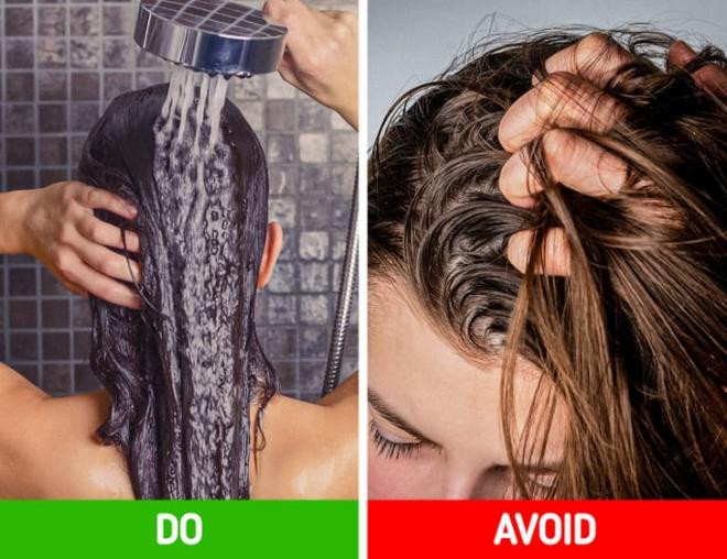 thói quen trong phòng tắm có thể gây hại tóc  2