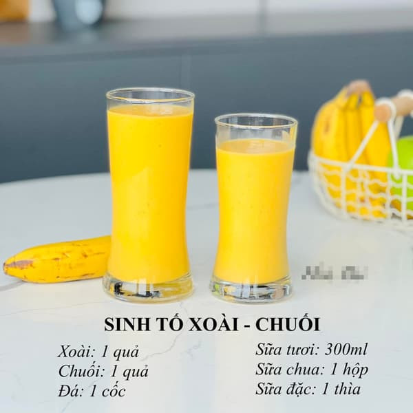 công thức pha sinh tố 1 công thức pha sinh tố 1