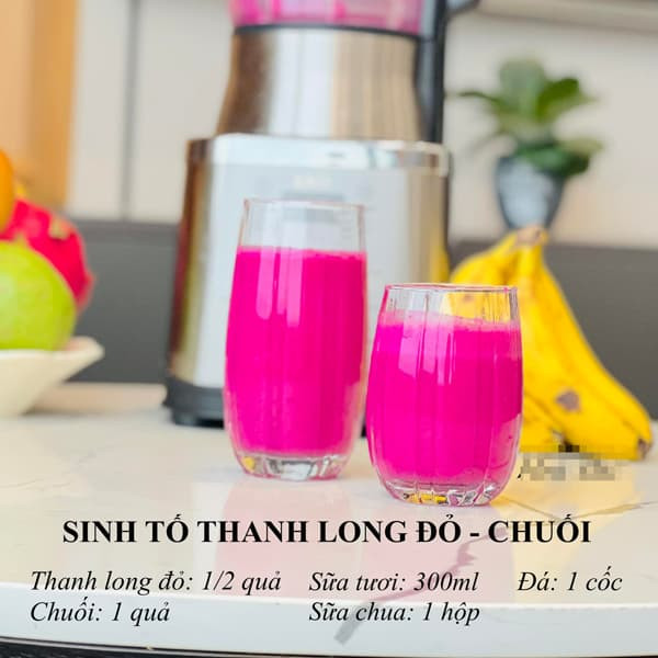 công thức pha sinh tố 8 công thức pha sinh tố 8