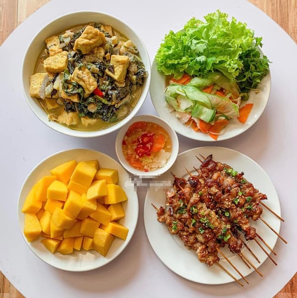 mâm cơm ngày hè  4