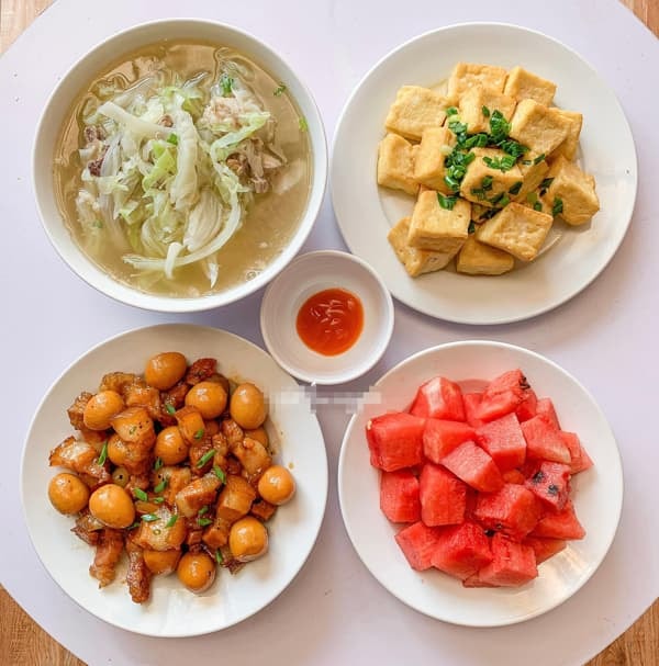 mâm cơm ngày hè  8