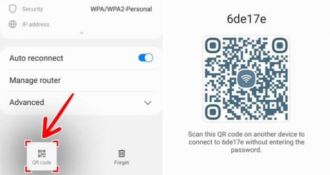 chia sẻ password Wi-Fi trên Android 1