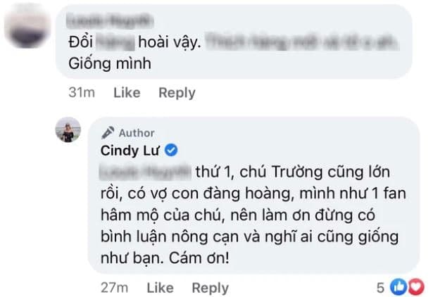 Cindy Lư và tấn trường  1