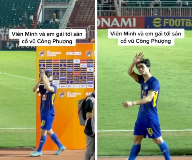 Viên Minh ra sân  0