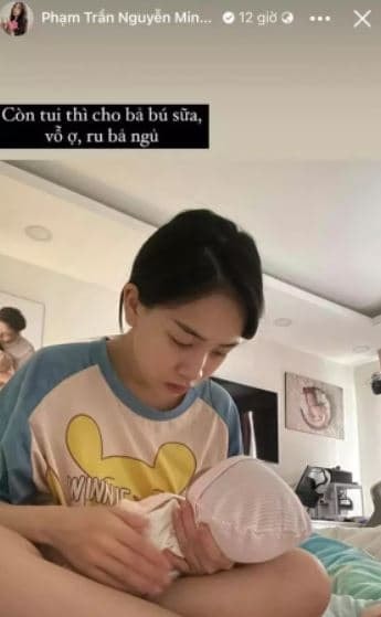 Minh Anh chăm con nhỏ  1