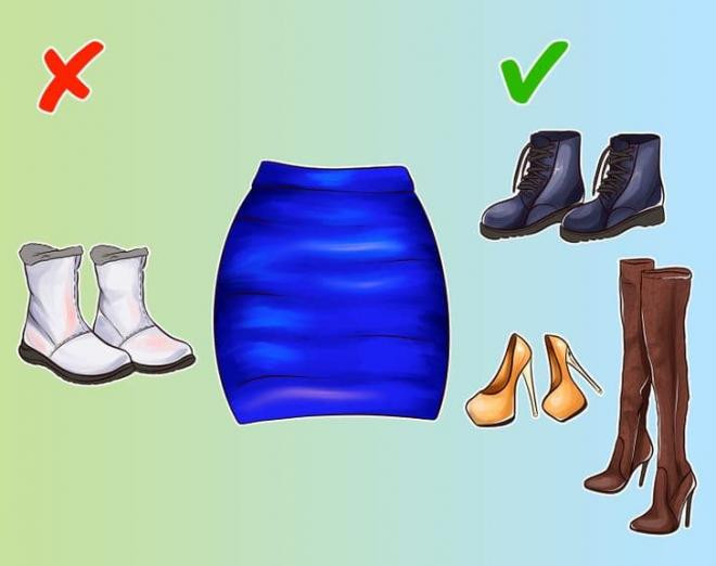mẹo kết hợp chân váy với giày dép 4 mẹo kết hợp chân váy với giày dép 4