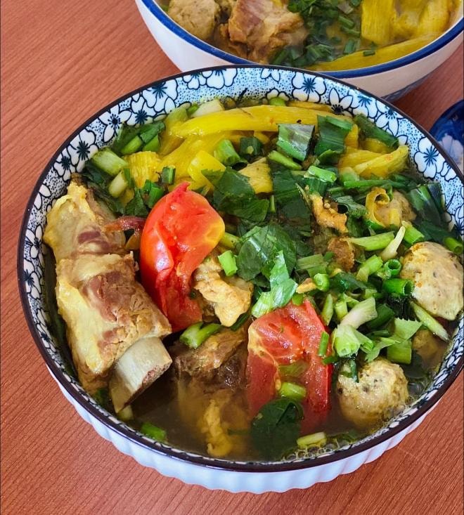 bún sườn dọc mùng  9