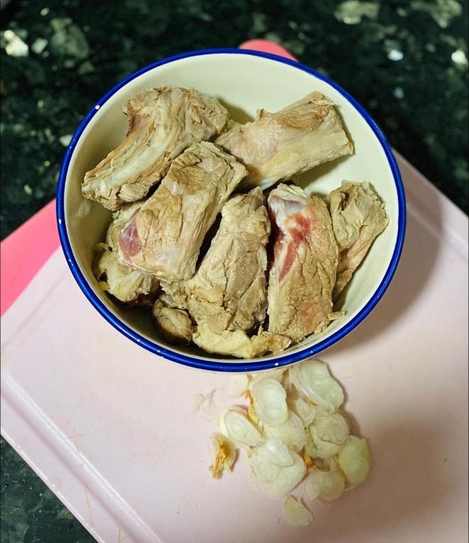 bún sườn dọc mùng  2