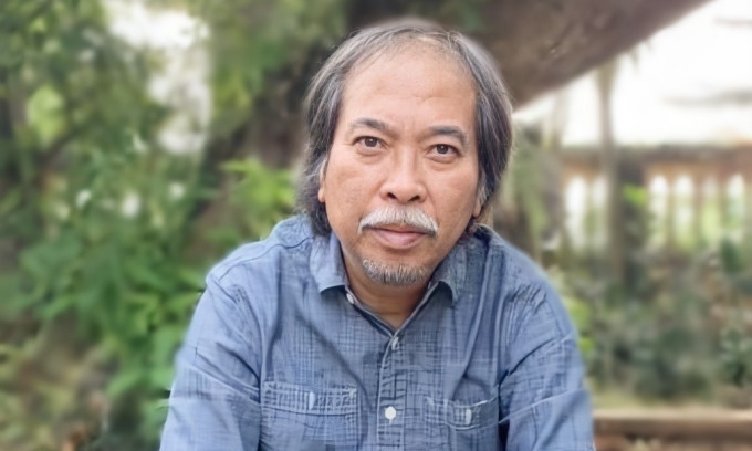 Ông Nguyễn Quang Thiều - Chủ tịch Hội Nhà văn Việt Nam. Ảnh:Hòa Nguyễn