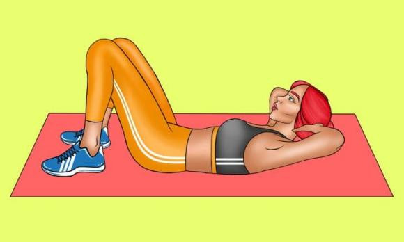 bài tập thể dục, động tác yoga, thể dục đốt mỡ, bài tập đốt mỡ bụng