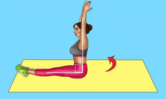 bài tập thể dục, động tác yoga, thể dục đốt mỡ, bài tập đốt mỡ bụng
