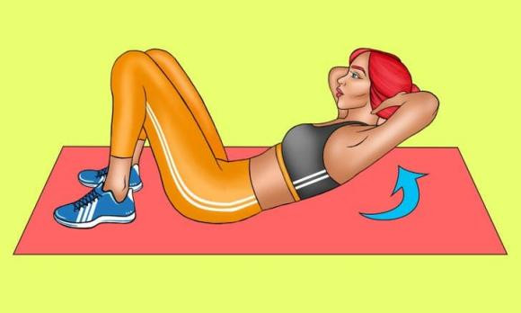 bài tập thể dục, động tác yoga, thể dục đốt mỡ, bài tập đốt mỡ bụng