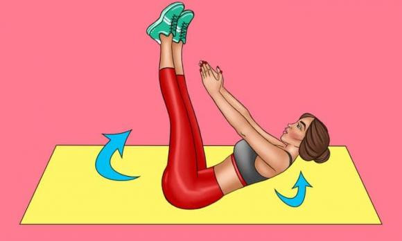 bài tập thể dục, động tác yoga, thể dục đốt mỡ, bài tập đốt mỡ bụng