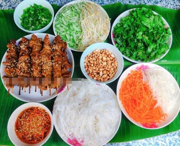 bún thịt nướng, cách làm bún thịt nướng, món ngon 