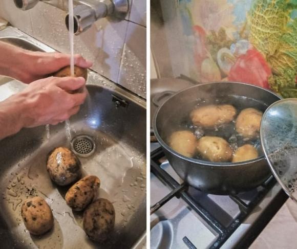 khoai tây, mẹo lột vỏ khoai tây, lột vỏ khoai tây, mẹo nhà bếp