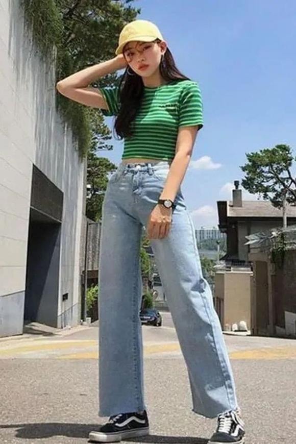 thời trang, áo croptop, quần cạp cao, thời trang mùa hè