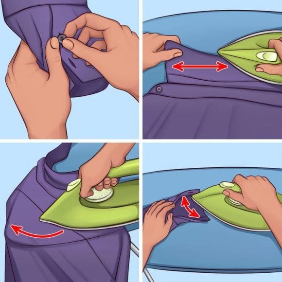 là ủi, cách là ủi quần áo, kiến thức 
