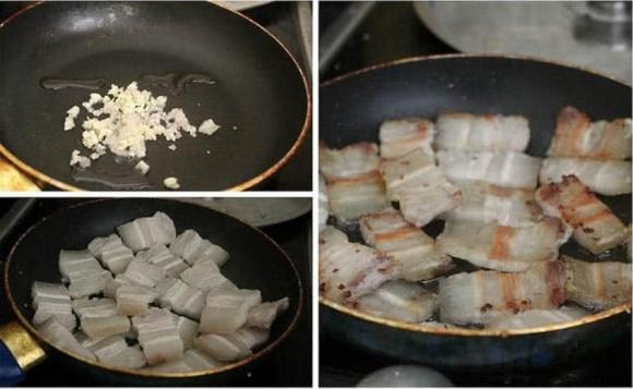 thịt ba chỉ rang cháy cạnh, thịt rang cháy cạnh, món ngon 