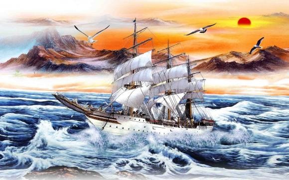 phong thủy nhà, tranh phong thủy phòng khách, tranh treo phòng khách