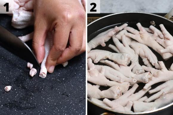chân gà, cách làm chân gà, chân gà sốt nước tương, 