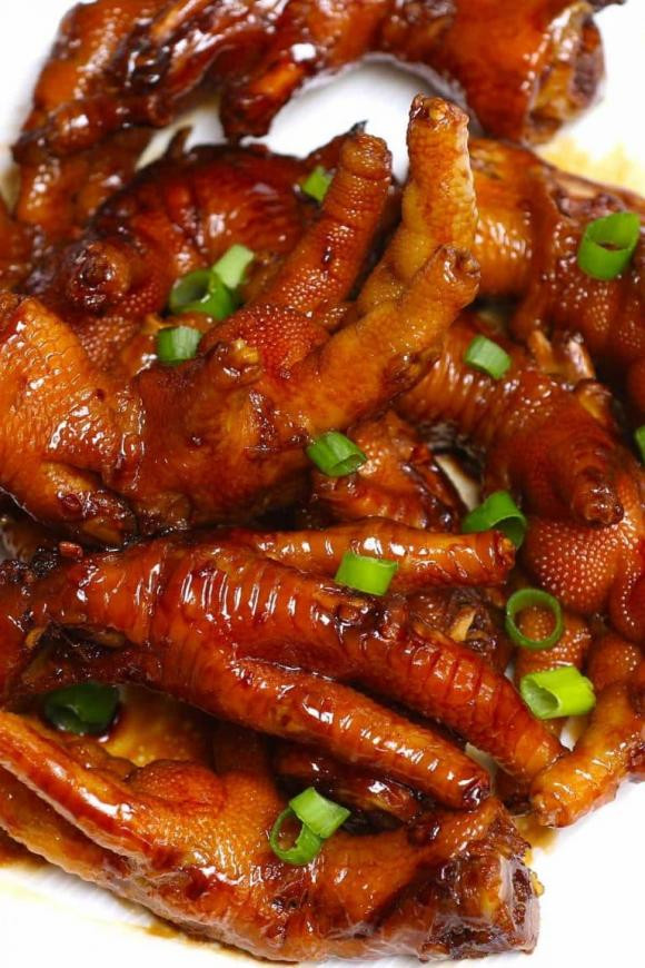 chân gà, cách làm chân gà, chân gà sốt nước tương, 