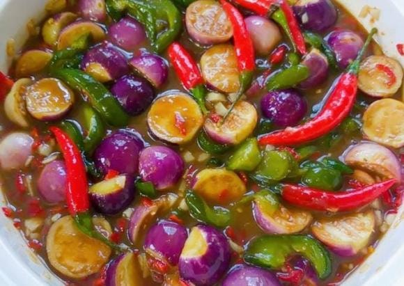 cà pháo, cà pháo dầm mắm, cách muối cà, món ngon 