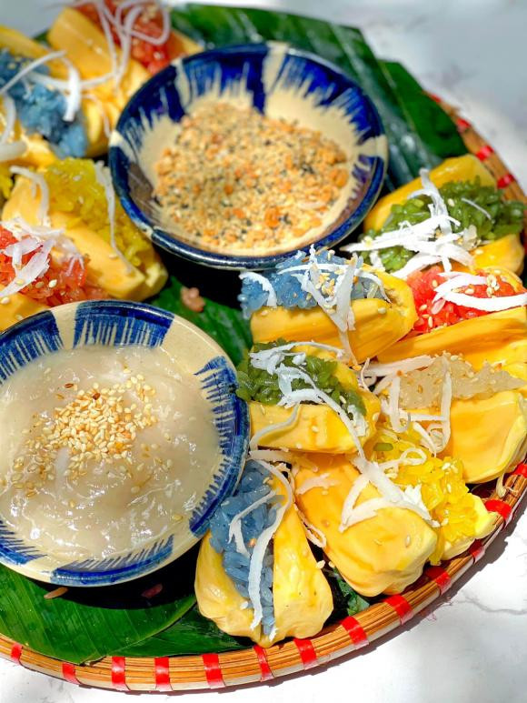 xôi ngũ sắc, sôi đẹp, cách đồ xôi 