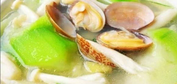 canh ngao, món canh ngao mướp, món ngon mỗi ngày