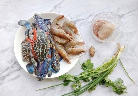 cháo tôm, cháo ghẹ, món ngon mỗi ngày 