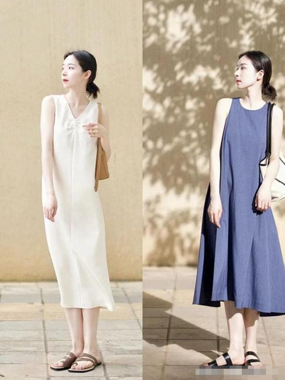 mặc theo phong cách thoải mái, quần áo đơn giản, thời trang hè