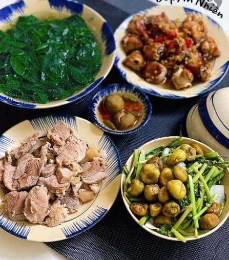 mâm cơm, cơm nhà, tối nay ăn gì, món ngon 