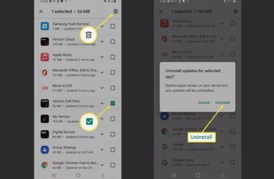 xóa ứng dụng trên điện thoại Android, cách xóa ứng dụng trên điện thoại, điện thoại Android, giải phóng dung lượng