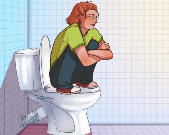 bồn cầu, ngồi vệ sinh ở bồn cầu, kiến thức 
