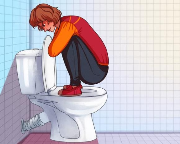 bồn cầu, ngồi vệ sinh ở bồn cầu, kiến thức 