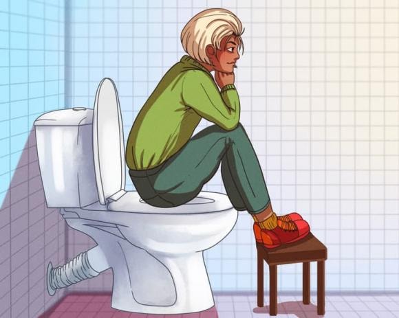 bồn cầu, ngồi vệ sinh ở bồn cầu, kiến thức 