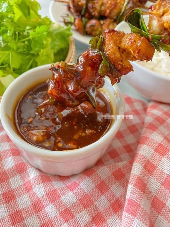  thịt nướng lá mắc mật, thịt nướng, món ngon 