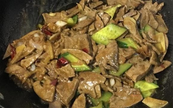 ẩm thực, món ngon mỗi ngày, gan heo xào thơm ngon