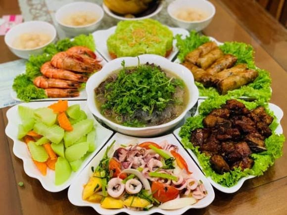 mâm cúng rằm, mâm cơm cúng rằm, cơm cúng rằm tháng 7, rằm tháng 7 