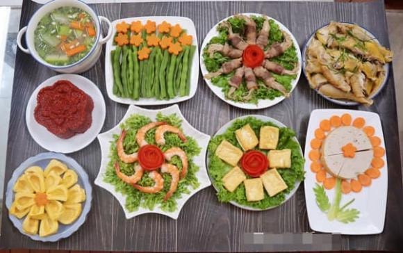 mâm cúng rằm, mâm cơm cúng rằm, cơm cúng rằm tháng 7, rằm tháng 7 