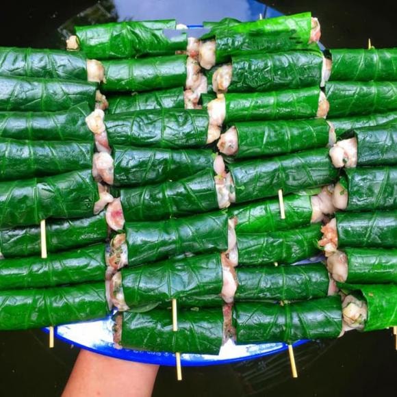 bò nướng lá lốt mỡ chài, công thức làm bò nướng lá lốt mỡ chài, món ngon từ thịt bò