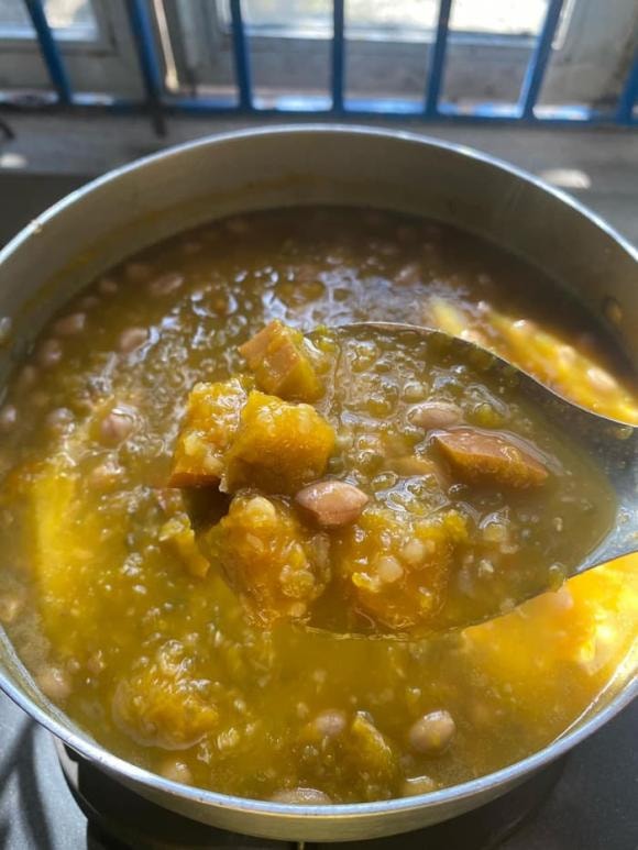chè bí đỏ, món ngon từ bí đỏ, công thức nấu chè bí đỏ