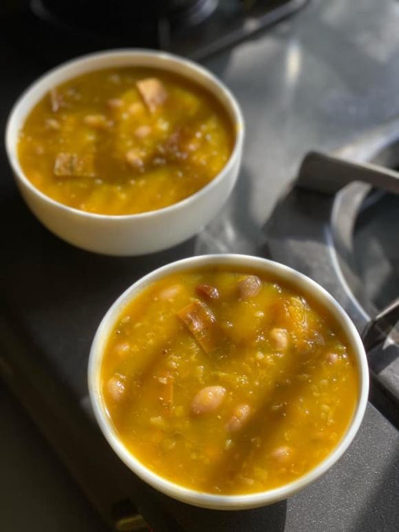 chè bí đỏ, món ngon từ bí đỏ, công thức nấu chè bí đỏ