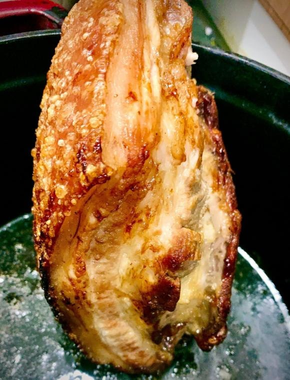 thịt quay giòn bì, cách làm thịt quay giòn bì, món ngon