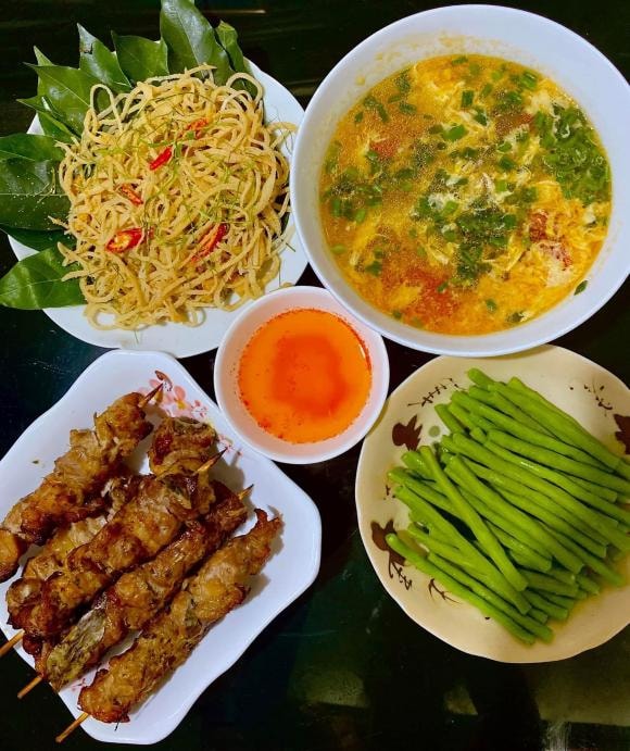 mâm cơm nhà, tối nay ăn gì, mâm cơm ngon 