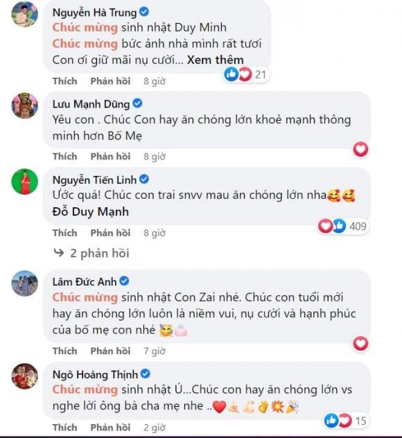 cầu thủ Duy Mạnh, vợ cầu thủ Duy Mạnh, con trai cầu thủ Duy Mạnh