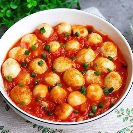 món ngon từ trứng chim cút, trứng chim cút sốt cà chua, món ngon 