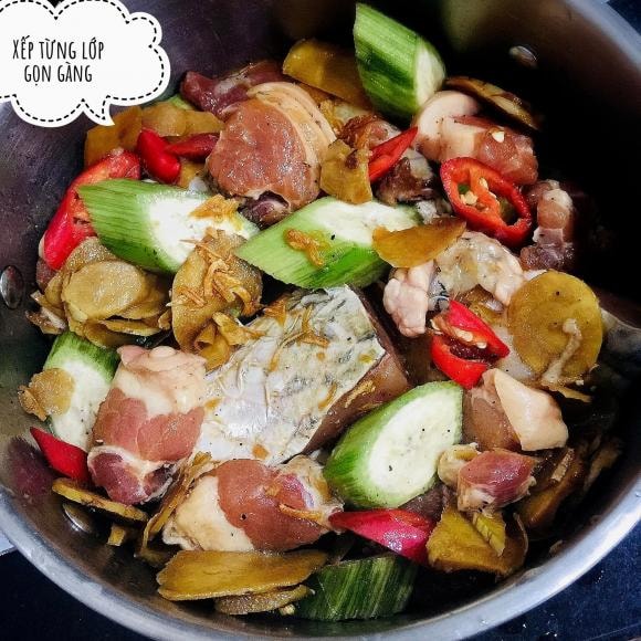Cá trắm kho ba chỉ, công thức Cá trắm kho ba chỉ , món ngon từ cá