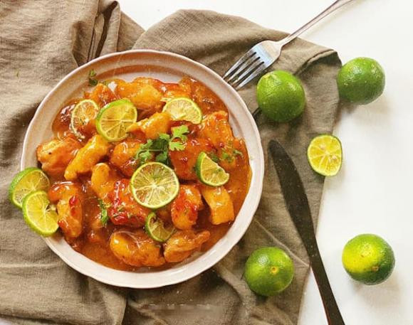 thịt gà, thịt gà sốt, món ngon 