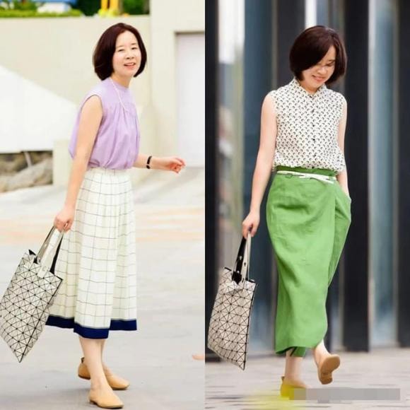 bộ váy, chân váy đẹp, thời trang trung niên