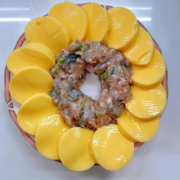 đậu nũ non hấp tôm thịt, công thức đậu nũ non hấp tôm thịt, món ngon từ đậu hũ non